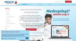 Desktop Screenshot of medicon-apotheke.de