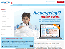 Tablet Screenshot of medicon-apotheke.de